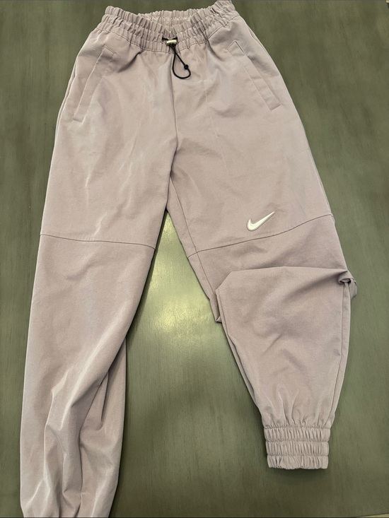Nike Pants - Nike Lavender Jogger Pants with White Swoosh